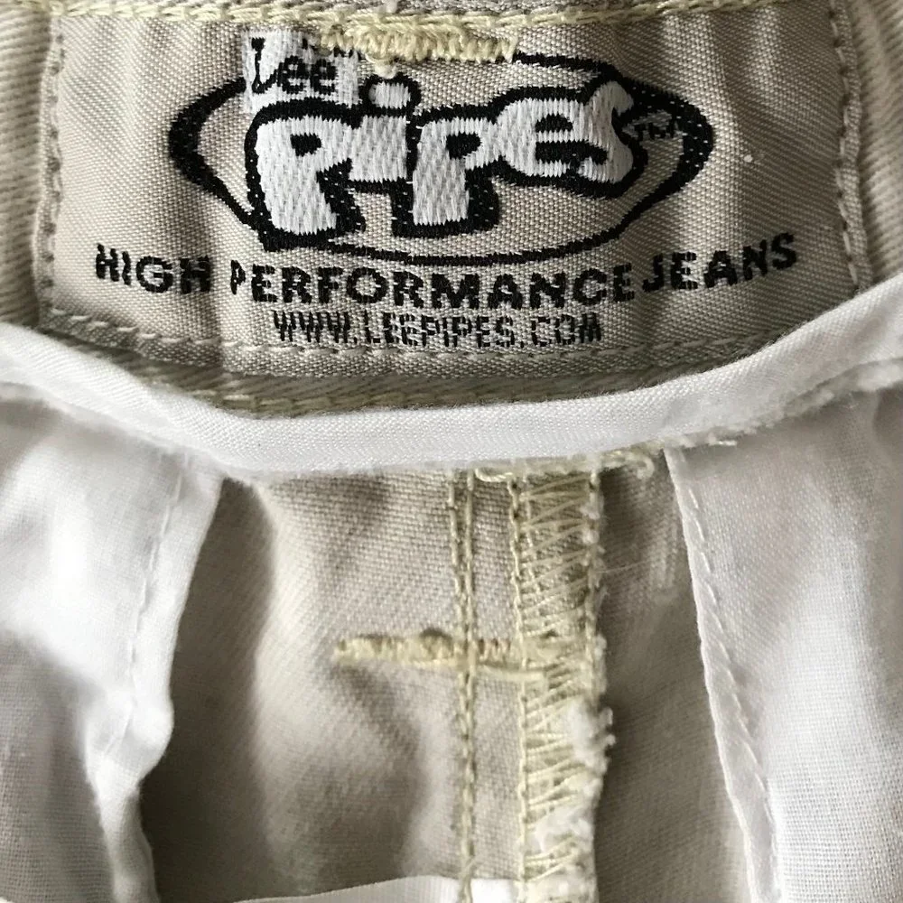 Lee Pipes Women's Short Vintage High Performance Jeans Sz M - Picture 5 of 6